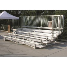 5 Row 15 Foot Galvanized Steel Frame Bleacher