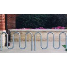 Loop Style Bike Rack Inground Galvanized 3 space