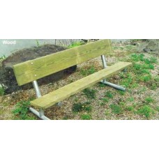 15 foot Treated SYP Bench with Back Portable