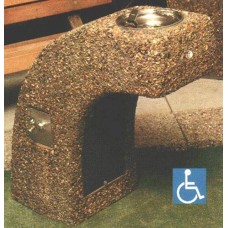 CHFFBSF Accessible Drinking Fountain Concrete FreezeProof Chrome Bowl