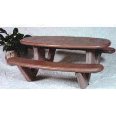CTOV72 Concrete Oval Top Table 72 inch