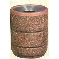 CTCR30AR Concrete Trash Concave Spun Aluminum Pitch in Top 24x33