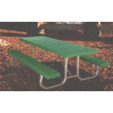 8J2GF 8 foot Fiberglass Plank Picnic Table Galvanized Frame