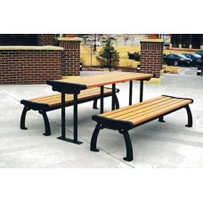 JPAPT6 Landmark Series Picnic Table and Bench 6 foot Recycled Plank