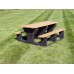 JPPT83 Recycled Plastic Picnic Table 8 foot 3 leg