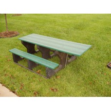 JPPT83ADA Recycled Plastic Picnic Table 8 foot 3 leg ADA