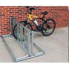 J Style Bike Rack 5 Foot Galvanized 8 Space