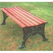 RBBP60RP Backless Renaissance Plantation Bench 5 foot Recycled Slats