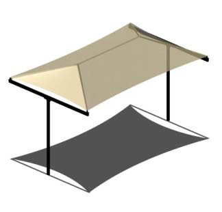 Tpost Rectangular Residential Shade