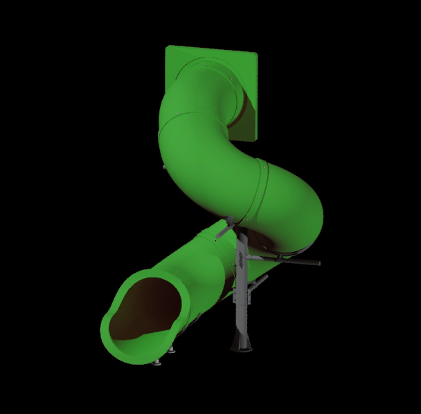 7 foot spiral slide