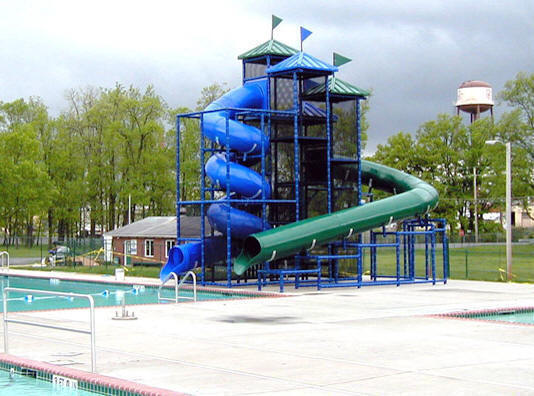 water playground slide
