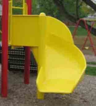 Aluminum Tot Spiral Slide