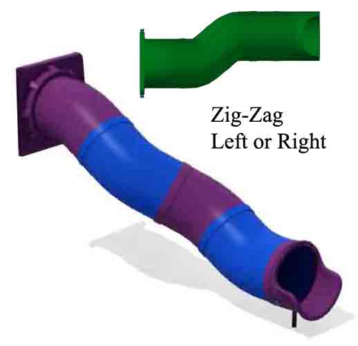 Zig Zag Tube Slide