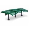 3-Seat 15 Degree Concave Bench with out Back Perforated