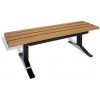 8 Foot Slat Bench 2x 4 Inch Planks Inground Untreated Pine