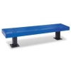 6 Foot Mall Bench with out Back Inground Diamond