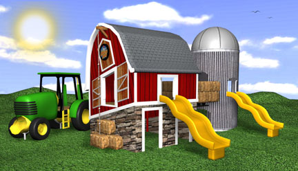 playground play house barn