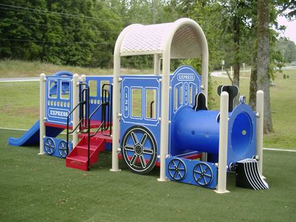 theme playground train