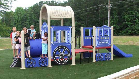 theme playground train