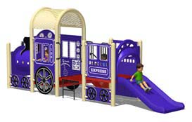 theme playground train