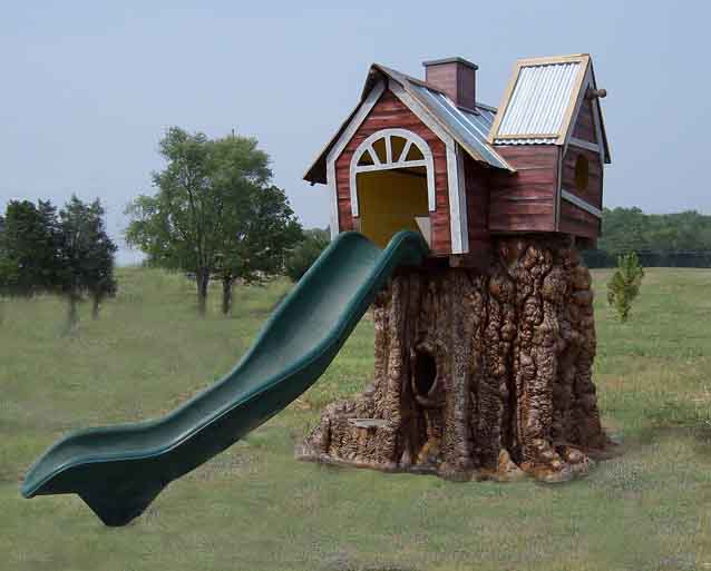 playground play house tree